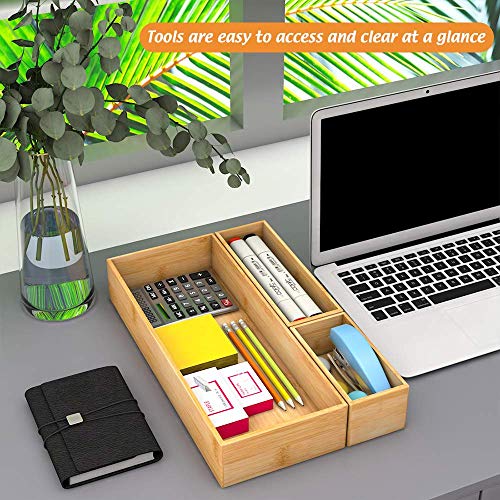 Bathroom Vanity Tray Organizer Bamboo, Small Wood Tray for Counter Kicthen Drawer, Rectangular Toilet Paper Storage Basket Box, Guest Sink Tray Decor, Bathroom Accessories 15" x 6" x 2.5" - color: Bamboo, size: 15*6*2.5 inch