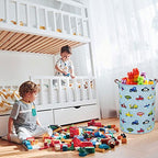 Kids Laundry Basket,Boys Toy Storage Bin,Baby Dirty Clothes Hamper,Nursery Hamper for Bedroom,Gift Baskets(Car) - color: Car