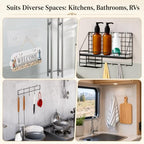 16 Pcs Shower Caddy Adhesive Replacement, Strong Shower Shelf Adhesive,WaterProof Showers Adhesives Strip, Ad-hesive Hook for Showers, No Drilling for Bathroom Storage Shelve and Kitchen Rack - color: 16pcs Transparent