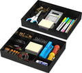 Simple Houseware Drawer Organizer Tray with 9 Adjustable Compartments, 2 Packs, Black - color: Black, size: 2 Pack