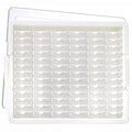 Elizabeth Ward Bead Storage Solutions Plastic Storage Tray and Bead Organizer with 78 Containers of Various Sizes, Tray, and Lid for Beads, Clear - style: 82-Piece
