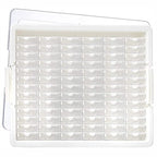 Elizabeth Ward Bead Storage Solutions Plastic Storage Tray and Bead Organizer with 78 Containers of Various Sizes, Tray, and Lid for Beads, Clear - style: 82-Piece