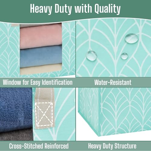VENO 8 Pack Heavy Duty Moving Bags, Clothes and Comforter Storage Bags with Clear Window, College Dorm Essentials Packing Supplies, Foldable Boxes Alternative (Evergreen, 8 Pack) - color: Evergreen, size: 8 Pack