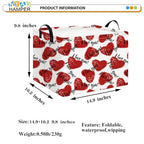 NTAOHAMPER Mothers Day Gifts Love Heart Fabric Storage Basket Empty with Handles, Books Box, Baby Shower Baptism Lovely Storage24L(Love Heart) - color: Love Heart