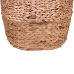 Household Essentials ML-4002 Tall Water Hyacinth Wicker Basket with Handles | Natural, Brown, Natural - color: Natural Hyacinth