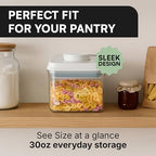 Bop Top Airtight Food Storage Containers with Lid 3.5 Cups / 30 oz | Kitchen Canister Sets | Air Tight Pantry Container | Pop Top Dry Food Storage Containers for Snacks, Sugar, Flour, Baking, Pasta - color: 30 oz