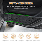 MAIKER Metal Front Door Storage Box, Door Side Insert Organizer Box Pockets for Replace Sagging Nets Compatible with 2018-2024 Jeep Wrangler JL JLU 4XE & 2020-2024 Gladiator JT(Black) - size: JL/JT Front