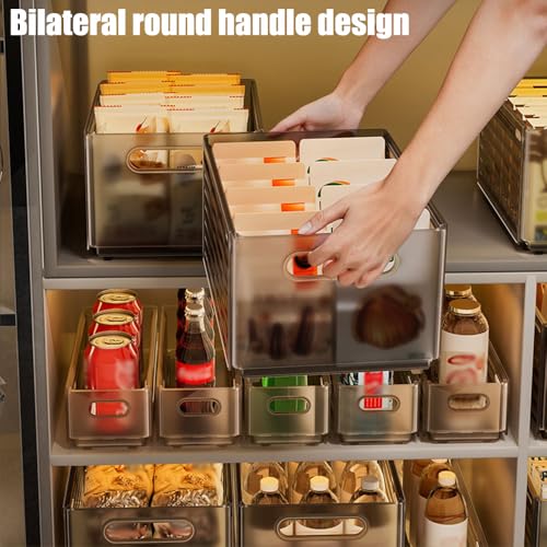 Foldable Storage Bins, 2 Pack Plastic Expandable Boxes for Organizing, Adjustable from 11-18.8" Drawer Organizers Separators Dividers for Bedroom Kitchen Utensils Tools Closet，Large Grey - color: 2 Large Grey