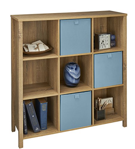ClosetMaid 9-Cube Premium Adjustable Storage Organizer, Weathered Oak - color: Weathered Oak, size: 9-Cube