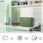 Kathfly Sage Green Toilet Paper Storage Basket with Lid Wicker Woven Bathroom Basket Toilet Paper Holder Holds up to 6 Mega Rolls Woven Organizer for Home Bathroom Kitchen Offices - style: Classic Style