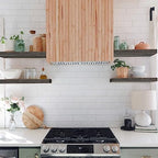 QEEIG Floating Shelves for Wall Bathroom Shelf Bedroom Kitchen Living Room Farmhouse Small Book Shelf 16 inch Set of 4, Grey (015-GY4) - color: D. Grey, size: 4pcs