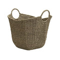 Household Essentials Brown Wicker Storage Basket with Handles Large | Natural Seagrass - color: Natural Seagrass