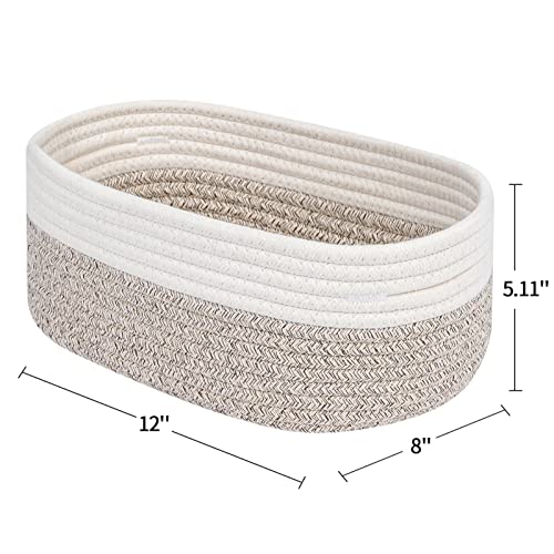 CubesLand Baskets for Shelves Storage,Cube Shelf Closet Storage Bins Set 3,Long-lasting &Skin-friendly Toy Basket Bin,Stylish Room Decor Basket,Woven Off White/Light Brown - color: Off White/Light Brown, size: 3pcs-Small Basket