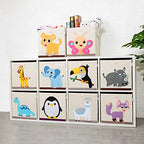 Foldable Animal Cube Storage Bins Fabric Toy Box/Chest/Organizer for Kids Nursery, 13 inch (Dinosaur) - color: Dinosaur
