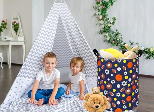 MAIZMZ Kids Hamper Storage Bins Organizer Toy Box Laundry Basket Large Canvas Collapsible Chest for Home/Dorm/Kitchen/Pet/Office/Closet/Shelf/Gift Baskets - color: MR2025917008