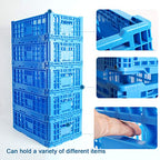 Collapsible Storage Bin/Containe，43 Liter Transfer box,crate Transit storage of various items (23.6" L x 15.7" W x 7.1" H-two) - size: 23.6" L x 15.7" W x 7.1" H-two