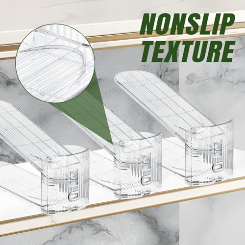 Shoe Slots Organizer,20 PACK Transparent Shoe Stacker Adjustable Shoe Slot Organizer Space Saver Shoe Rack Holder Shoe Storage Organizers for Closet,Transparent - color: Transparent, size: 20 PACK