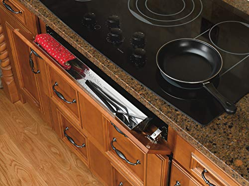 Rev-A-Shelf - 6541-22-52 - 22 in. Stainless Tip Out Sink Front Tray - size: 1.8" x 22" x 3.8"