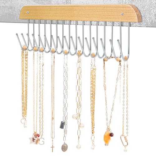 Jewelry Holder Organizer Wall Mount Necklace Holder Necklace Organizer, Hanging Jewelry Organizer