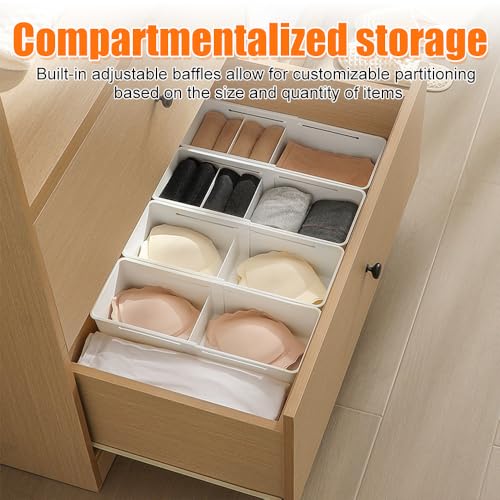 MiOYOOW Multifunctional Drawer Organizer, Adjustable Expandable Storage Bin, Kitchen Utensils Holder Tray with Dividers for Bathroom Bedroom Wardrobe Office - color: Narrow