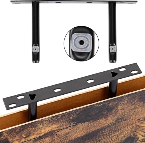 Fixwal Wood Floating Shelves, Wall Shelves Set of 4, Shelves for Wall Decor, with Invisible Brackets for Bathroom, Living Room,Bedroom and Kitchen(Rustic Brown) | Wall Shelves, for Bathroom, Living Room, Bedroom, Kitchen - color: Rustic Brown