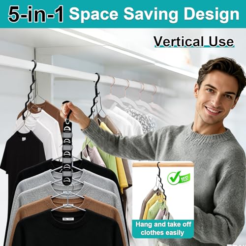 Closet Organizers and Storage,Upgraded Organization and Storage Clothes Hanger,10 Pack College Dorm Room Essentials,Sturdy Space Saving Hangers for Thick Clothe - size: 10Pack