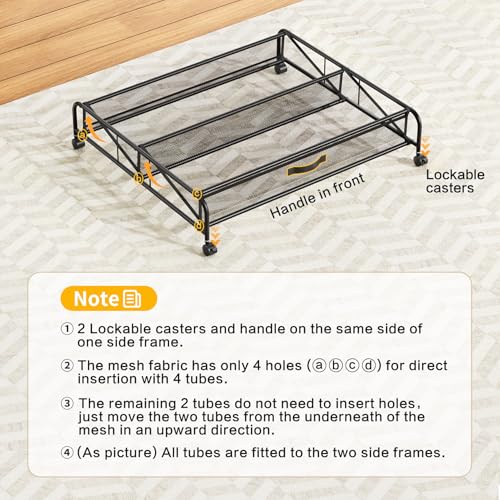 Under Bed Shoe Storage Organizer, 2 Pack Under Bed Storage Containers with Wheels for Under Bed Shoe Organizer Drawer Space Saving for bedroom - size: 2pcs