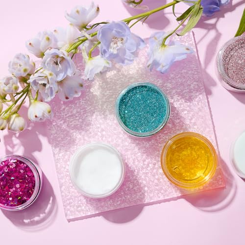 50 Pack 2 OZ Plastic Jars Round Clear Cosmetic Container with Clear Lids, Eternal Moment Slime Jars for Lotion, Cream, Ointments, Makeup, Eye shadow, Rhinestone, Samples, Pot, Travel Storage - color: Clear Lid, size: 2 Ounce