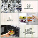 24-Piece Glass Food Storage Containers with Upgraded Snap Locking Lids,Glass Meal Prep Containers Set - Airtight Lunch Containers, Microwave, Oven, Freezer and Dishwasher,White - color: White