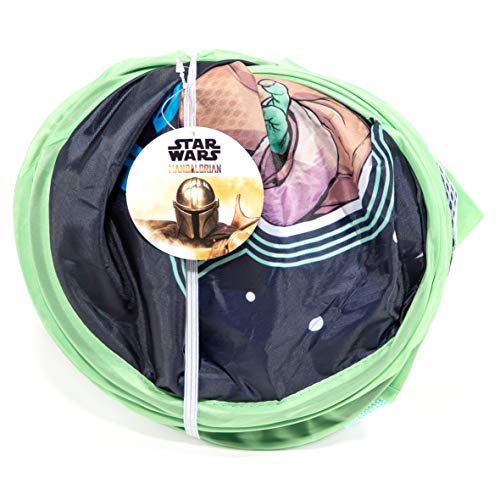 Jay Franco Star Wars The Mandalorian The Child Pop Up Hamper - Mesh Laundry Basket/Bag with Durable Handles - Features Baby Yoda Grogu (Official Star Wars Product) - color: The Mandalorian