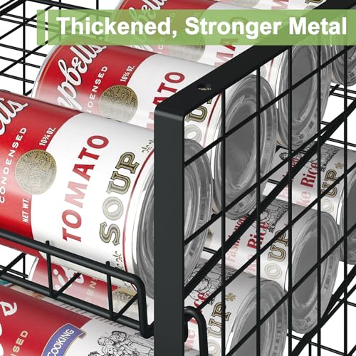 JKsmart 3-Tier Stackable Can Rack Organizer for Pantry, Adjustable Can Storage Holder for Various Ounces of Canned food Soda Drinks, Can Dispenser for Kitchen Cupboard Cabinet, 2 Pack - size: 3 Tier - 2Pack