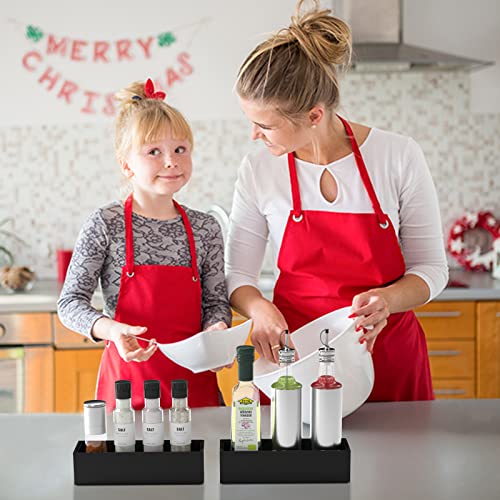 Premium Bamboo Kitchen Drawer Organizer - Set of 2, Stackable Utensils Holder, Storage Box Tray for Kitchen Drawers, Cabinet, Utensil, Silverware, Spatula, Flatware or Makeup, Vanity, Bathroom(Black) - color: Black, size: 9 x 3 x 2 Inch