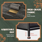 WLIVE Tall Dresser with 10 Drawers, Dressers & Chest of Drawers, Dresser for Closet, Bedroom, Hallway, Living Room, Entryway, Black - color: Charcoal Black Wood Grain Print