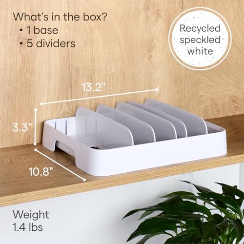 YouCopia StoraLid Adjustable Food Container Lid Organizer for Kitchen Cabinet Storage, Large 24 Lids, Premium Edition - size: Large Premium