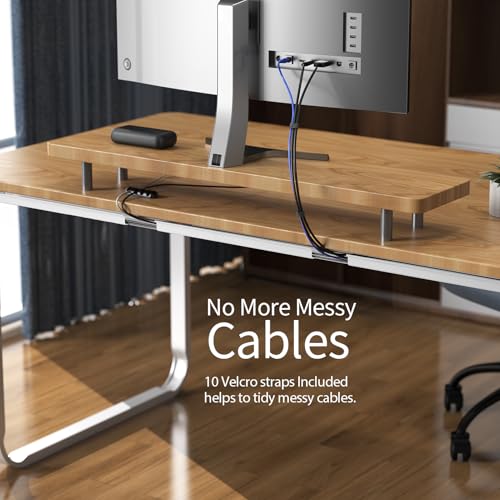 Delamu 157in Cable Management Under Desk, Safe & Tidy Under Desk Cable Management for Home & Office, Cord Organizer for Desks, Wire Organizer Kit, 10 Pack White - color: White, size: 157in L*2in W*1in H