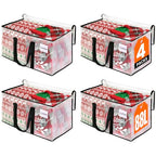 RoomHacks Clear Moving Bags Heavy Duty Extra Large, Moving Supplies with Reinforced Handle and Double Zipper, Storage Bags for Moving Essential, Packing Bags Alternative to Moving Box(4 Packs, Clear) - size: 88L- 4Packs