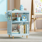 SYKIARIOL Kids Nightstand,Kids Bedside Table,Teen Girls Night Stand,Toddler Night Stand,End Table for Girls Room Storage,Mint Green Nightstand - color: Classic Mint Green