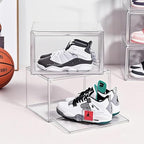 Clear Acrylic Display Case with Magnetic Lid-Dustproof Plastic Book Storage box,Clear Box,Purse Storage Organizer,Action Figure Display Case,Acrylic Sneaker Shoe Box(2 Pack) - style: 14.2"L x 8.7"W x 10.6"H - 2 Pack