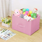 EBIGIC Pink Bins[6 Pack] 9.0"x7.5"x7.5" Small Size Fabirc Foldable Closet Toy Organizer Collapsible Cloth by BIGIC… - color: Pink 6Pack, size: 9”x 7.5”x 7.5”