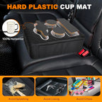Back Seat Cup Holder for Car, Truck Bed Organizer, Car Truck Boat Organizer, Couch Cup Holder Expander Tray Holds Fit for Coffee Drink Food Snacks Remote with Side Pockets - style: Extended Style