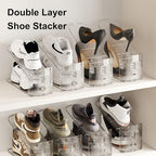 10Pack Shoe Slot Organizer Clear Shoe Stackers Organizers for Closet Space Saver 50% Shoes Display Shelf Rack Holders Zapateras Organizers - size: Transparent 10PACK
