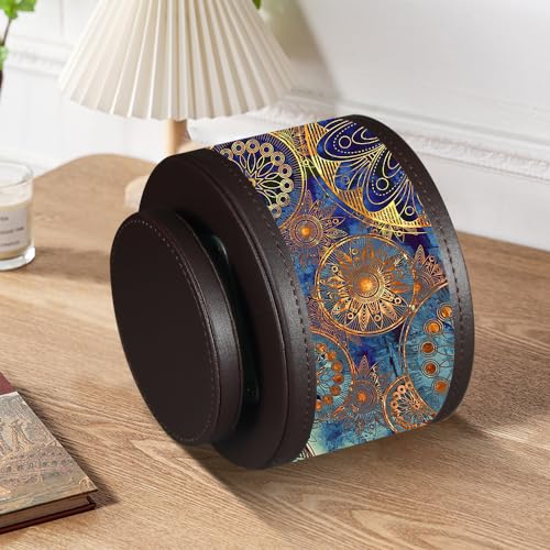 Pen Holder for Desk Organizers and Accessories, 360 Swivel TV Remote Control Holder for Table, Nightstand Organizer Caddy for Office Supplies/ Media Controllers, Bedside Decorations for Living Room - color: Gears