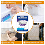 2 PK Twin Mattress Bags for Moving, Waterproof & Tear-Resistant Plastic Mattress Bag for Storage, Disposal & Moving Supplies - size: Twin,2 Pack, style: Economical Protection(1.5Mil Thick)