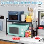 Expandable Metal Storage Shelves, 110LBS Heavy Duty Shelving Units and Storage For Pots Pans Small Appliances, Adjustable Metal Storage Shelf Rack For Kitchen Cabinets Closet Pantry Warehouse Garage - size: 1 Tier：11.8"D x 28.9"W x 16.3"H