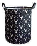 KUNRO Kids Laundry Hamper Clothes Gift Basket Storage Laundry Baskets Organizer Bin with Handles for Nursery Room (Deer) - color: Deer