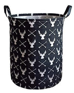 KUNRO Kids Laundry Hamper Clothes Gift Basket Storage Laundry Baskets Organizer Bin with Handles for Nursery Room (Deer) - color: Deer