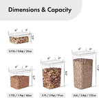 Neoflam Airtight Smart Seal Food Storage Container (Set of 3) | Crystal Clear Body | Modular, Stackable, Nestable Design | Easy to Clean, BPA Free (2.7L, Rectangular)