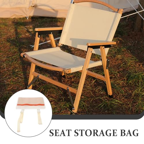 Car Seat Back Organizer Bag with Pu Pockets, Hanging Storage Pouch for Outdoor Camping and Picnic, Sofa Side Pocket in Ivory White, Portable Vehicle Storage Bag