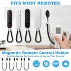 4 Pack 70 Inch Magnetic Remotes Control Holder with Spring Ropes Retractable Cord Remote Holder Wall Mount Anti-Loss Remote Control Leash Wall Mount for Projector TV Fan Couch, Bedside Table - size: 70 Inch