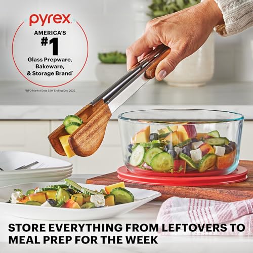 Pyrex Simply Store (9-Pack) Mixed Sized Glass Food Storage Set, Round & Rectangular Containers With Plastic Lids, BPA-Free, Dishwasher & Microwave Safe - size: 9 Pack